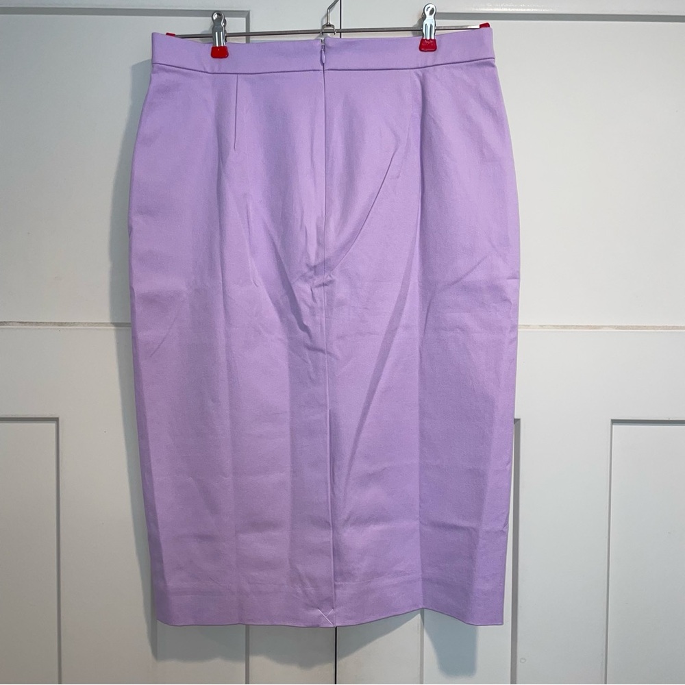 J. Crew Light Purple No. 3 Pencil Skirt Size 12 New - Picture 2 of 12